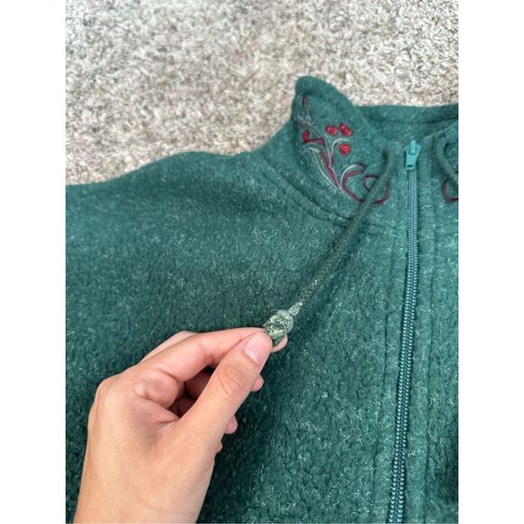 Vintage Victoria’s Secret Country Collection 1/4 Zip Pullover Floral Embroidered - Picture 8 of 10